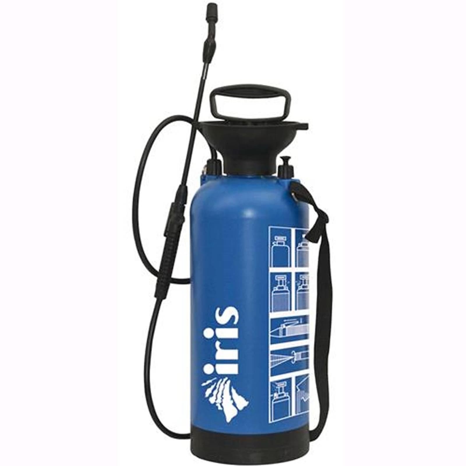 Pompa pompe irrorazione diserbo giardinaggio plastica anticorrosione 8 lt a mano - 2
