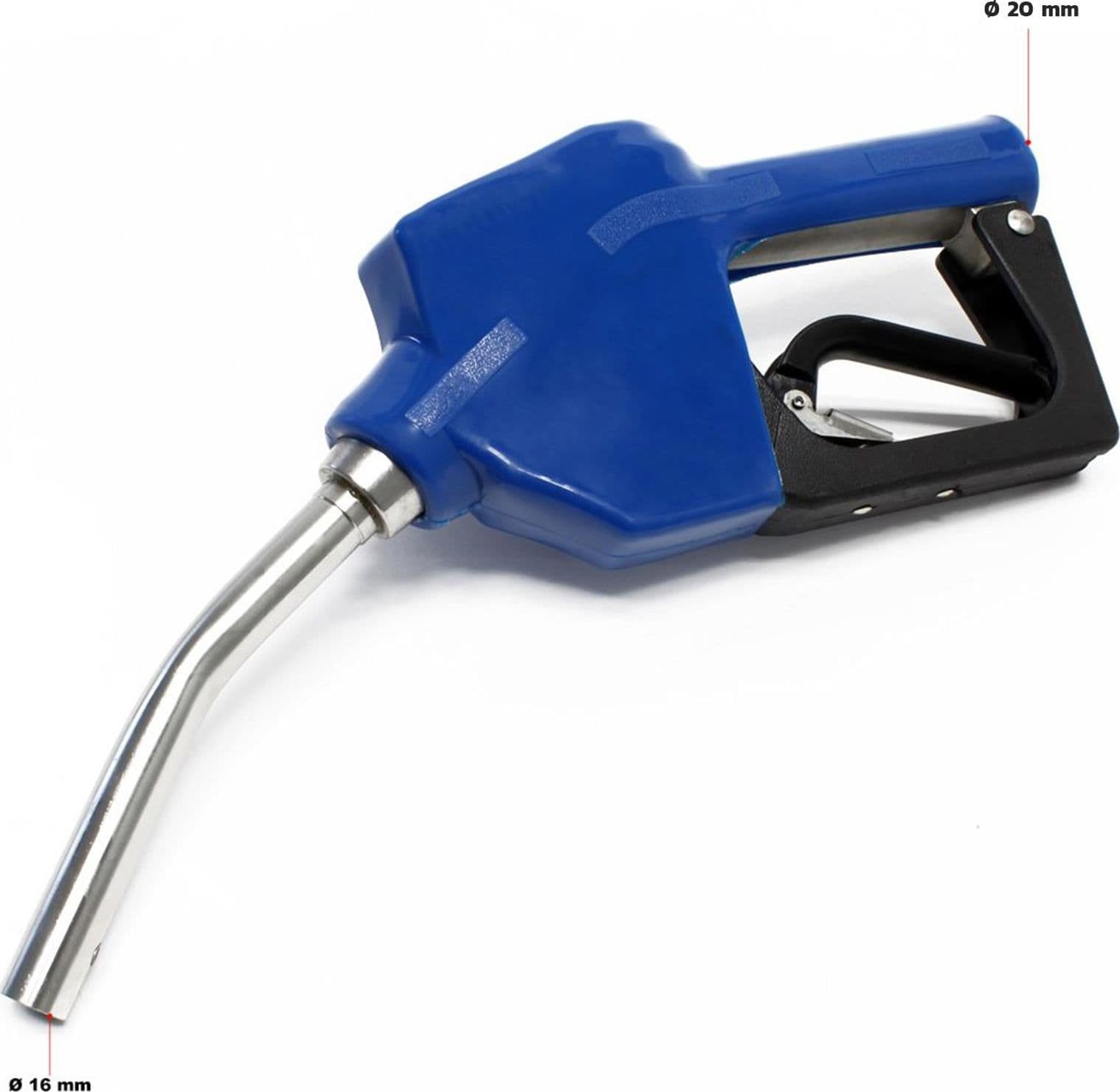 Pistola per pompa urea adblue portagomma 20 mm arresto automatico inox professionale - 2