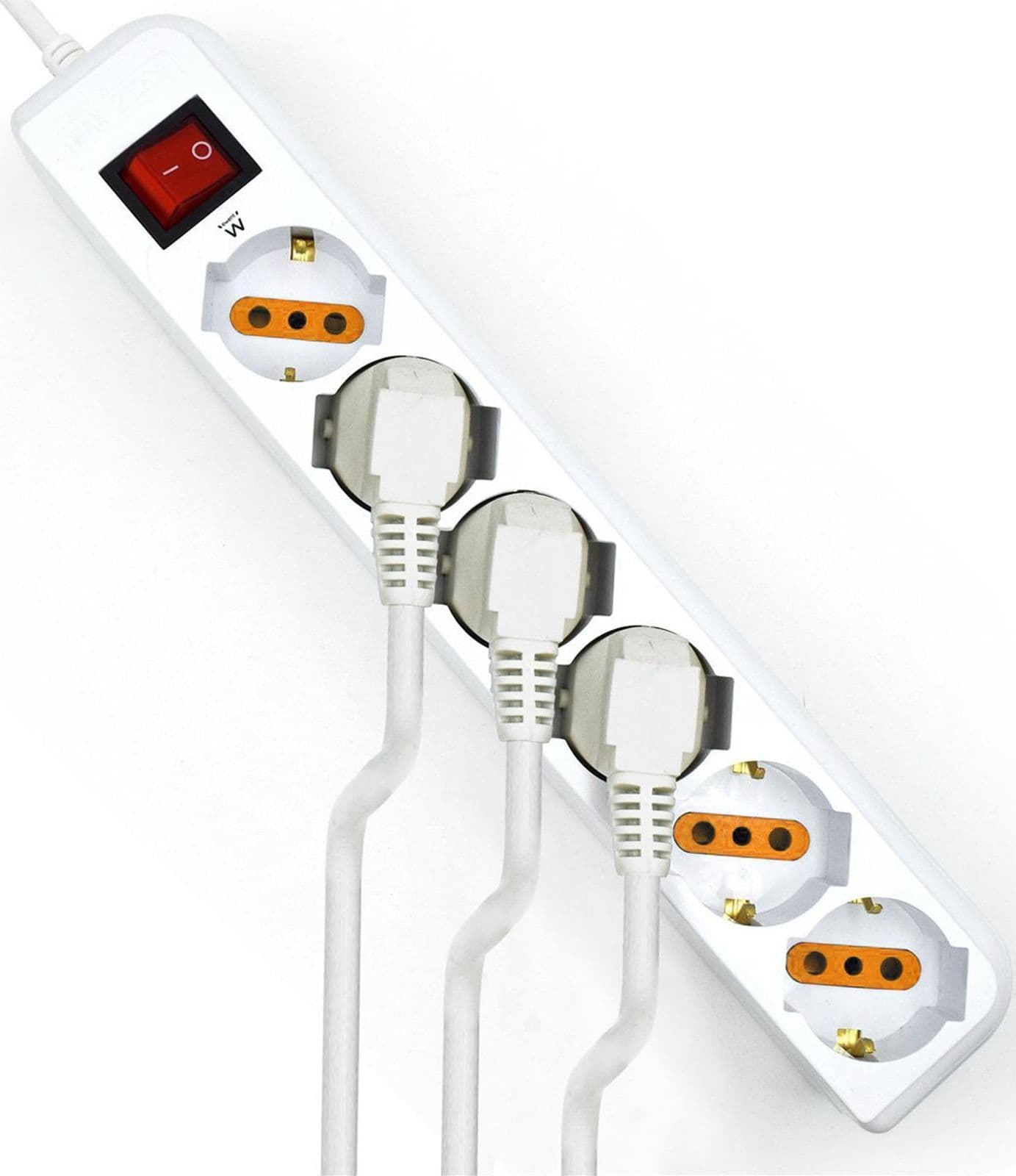 Multipresa ciabatta presa mobile 6 posti prese ciabatte elettrica multiprese elettriche - 3