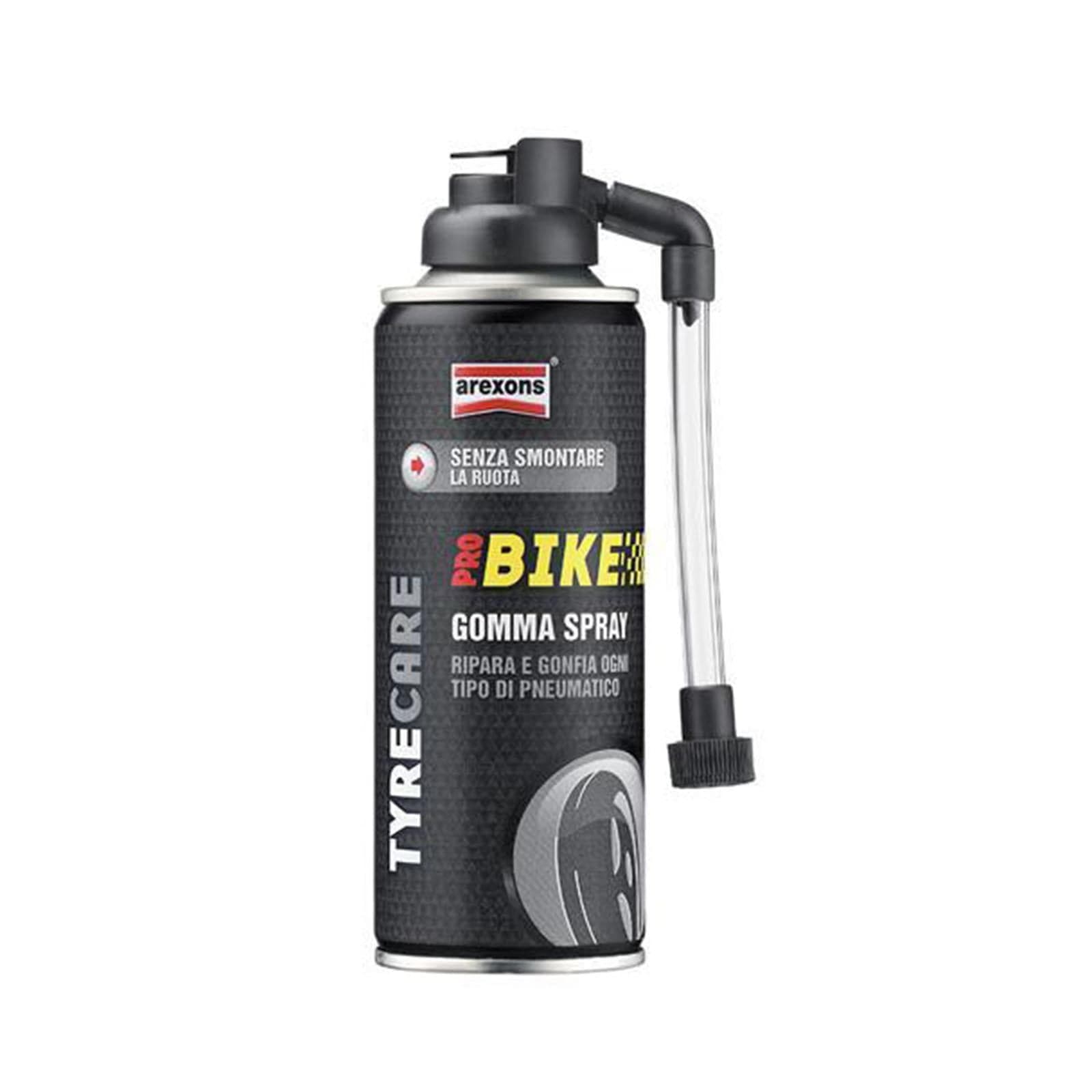 Gomma spray 300 ml riparatore gomme moto pneumatici ripara e gonfia ruota buco ruote maxi scooter - 2