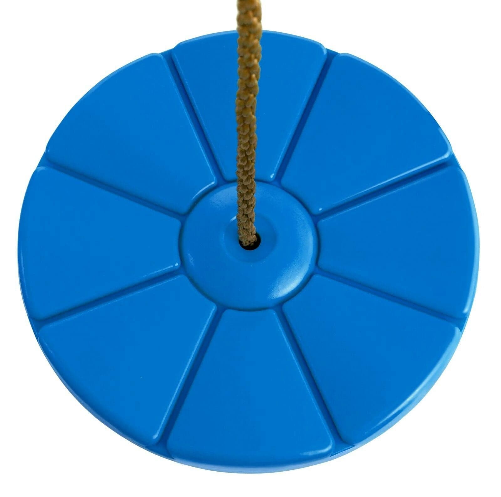 Seggiolino a disco per altalena in plastica con corde per arrampicata - 9