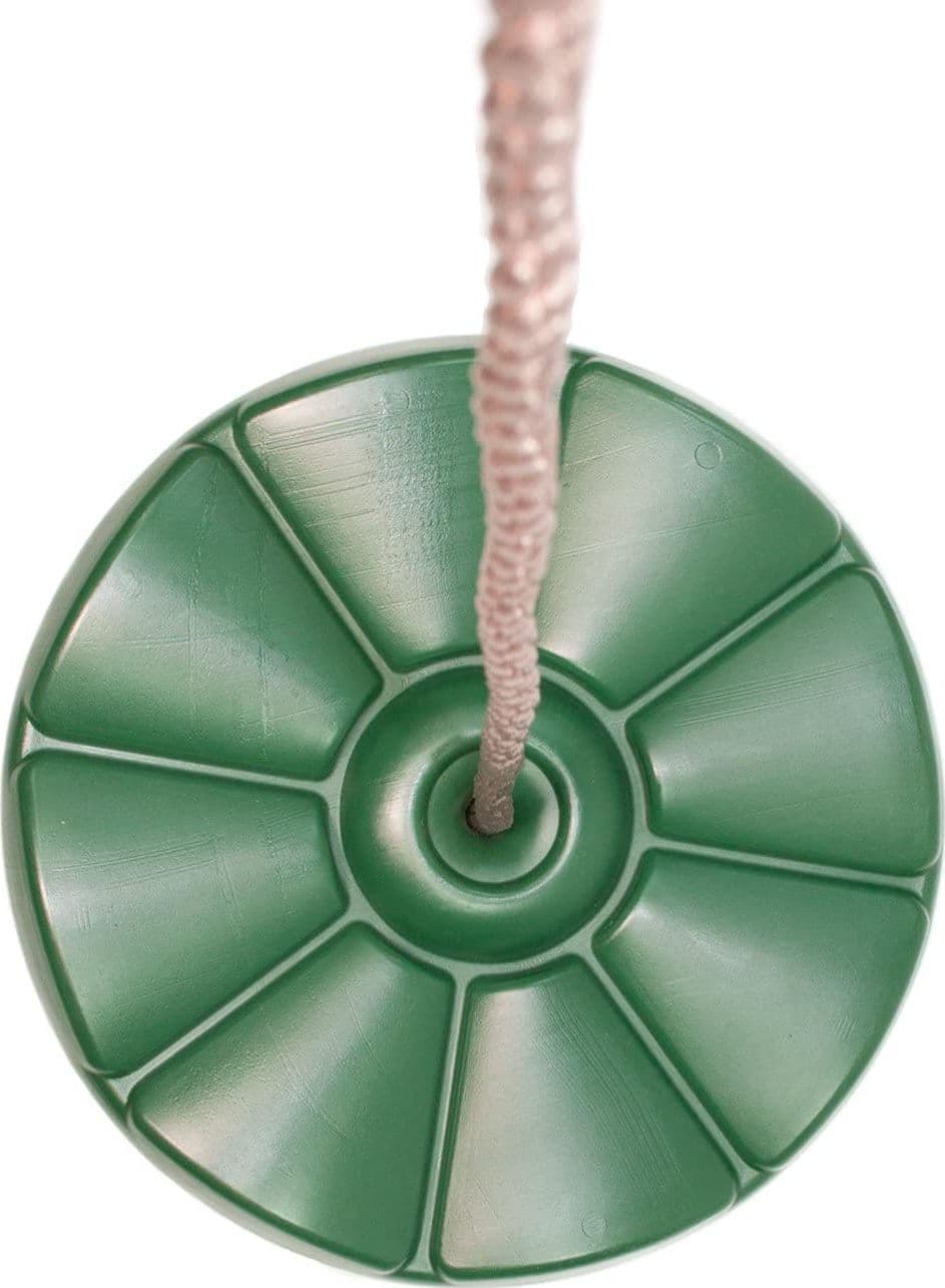Seggiolino a disco per altalena in plastica con corde per arrampicata - 3