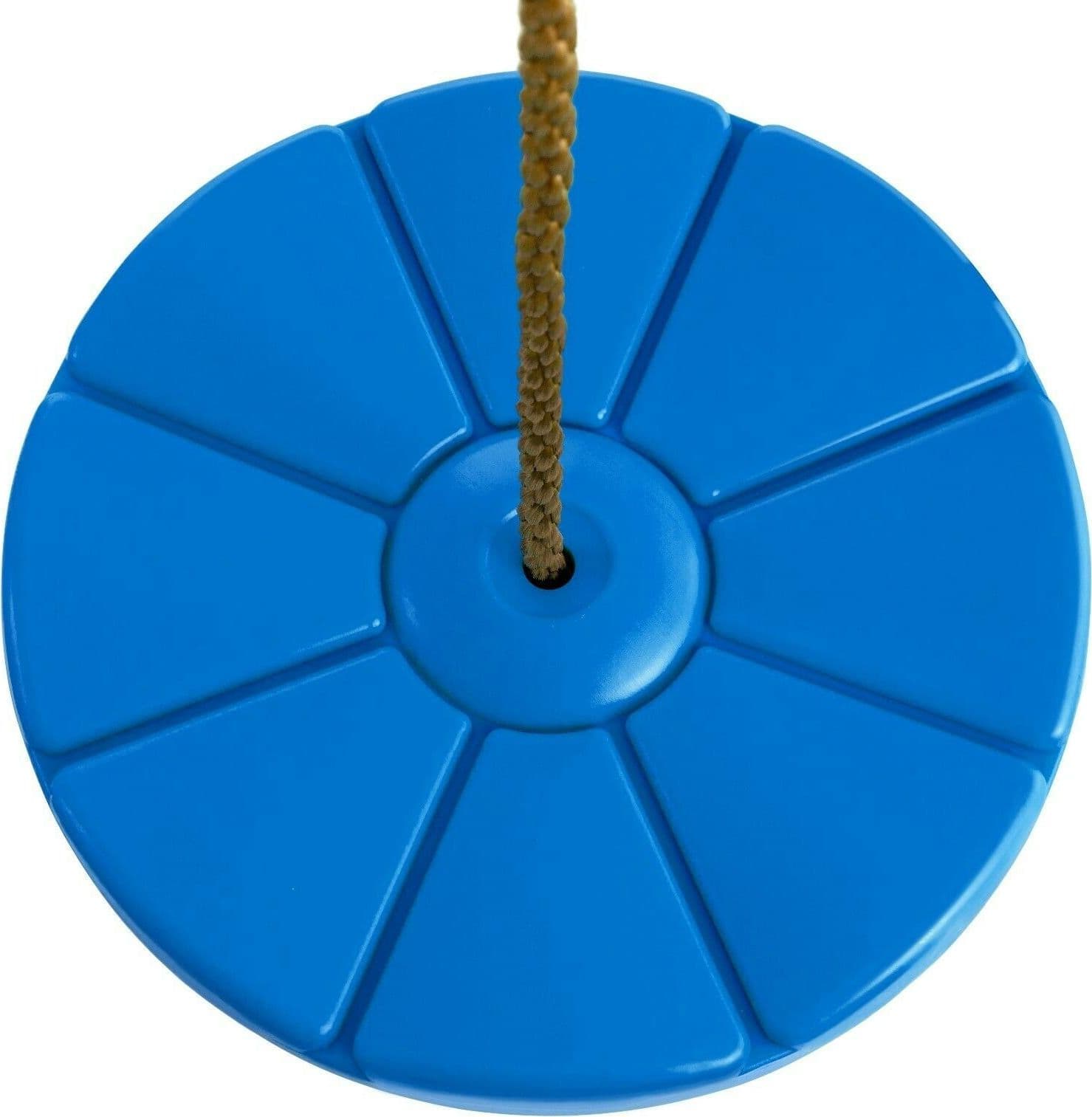 Seggiolino a disco per altalena in plastica con corde per arrampicata - 6