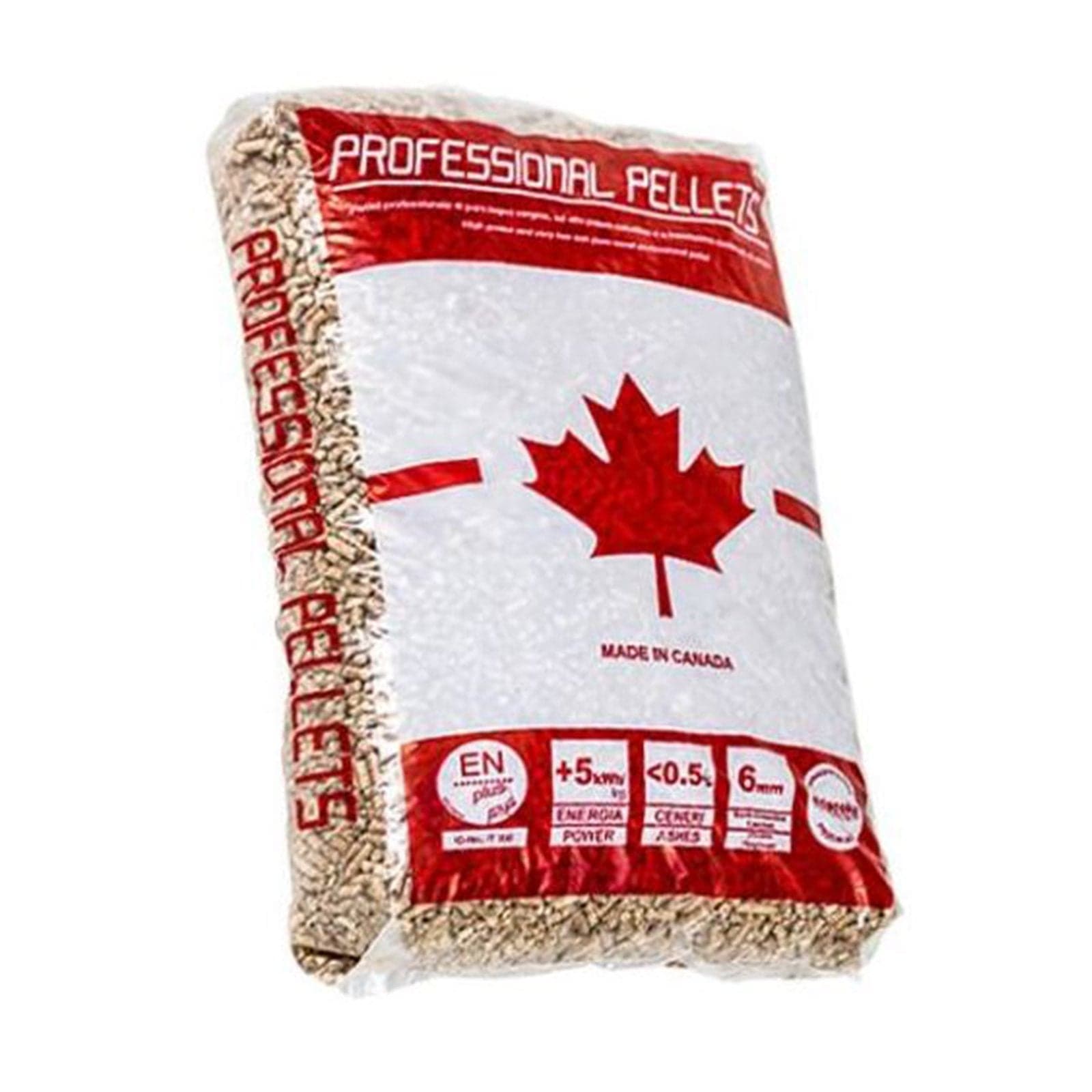 Pellet canadese professionale per riscaldamento di abete rosso 80% + abete bianco 20% kg 15 - 7