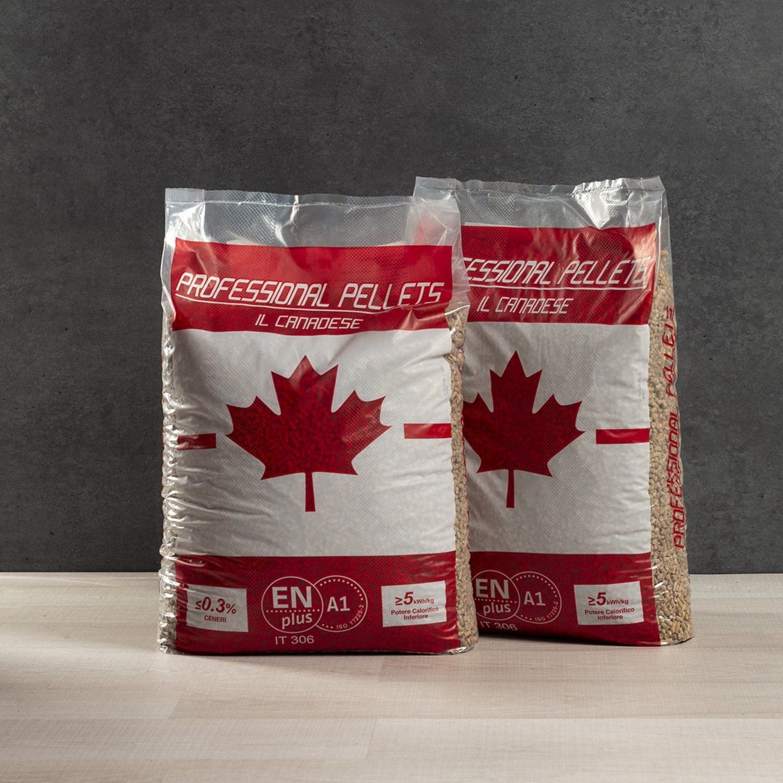 Pellet canadese professionale per riscaldamento di abete rosso 80% + abete bianco 20% kg 15 - 3