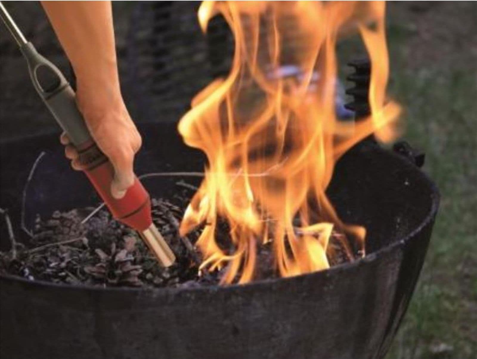 Accendifuoco a batteria con accendino e soffiatore per barbecue, stufe e camini - 5