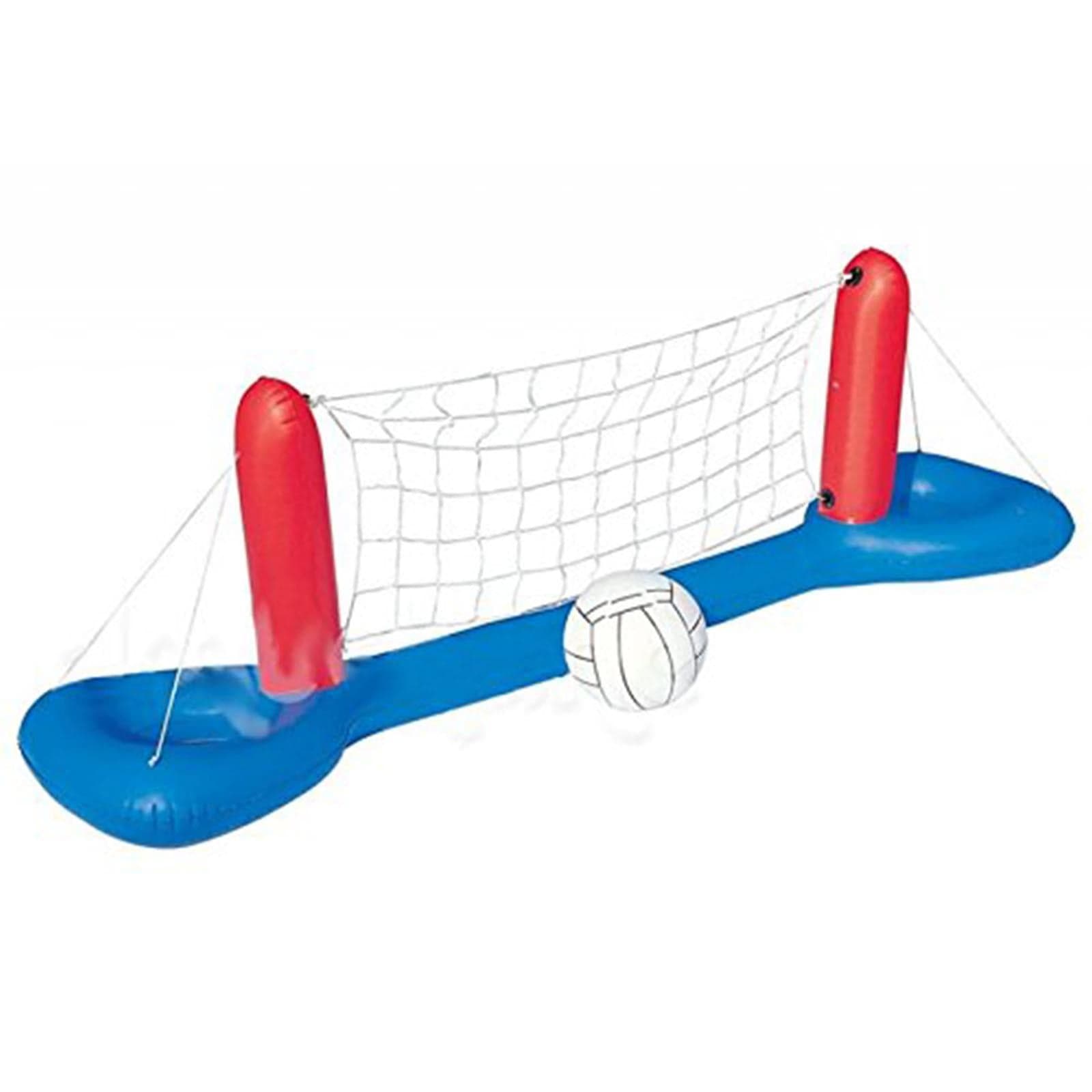 Set rete volley gonfiabile per piscina 244 x 64 cm, kit pallavolo - 4