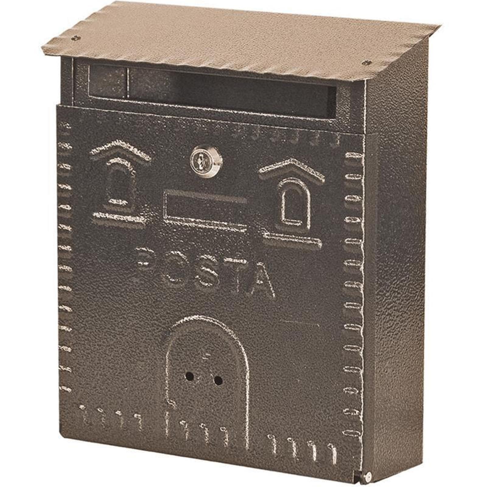 Cassetta postale Bronzo verniciata a polvere h 39 cm montaggio a parete - 2