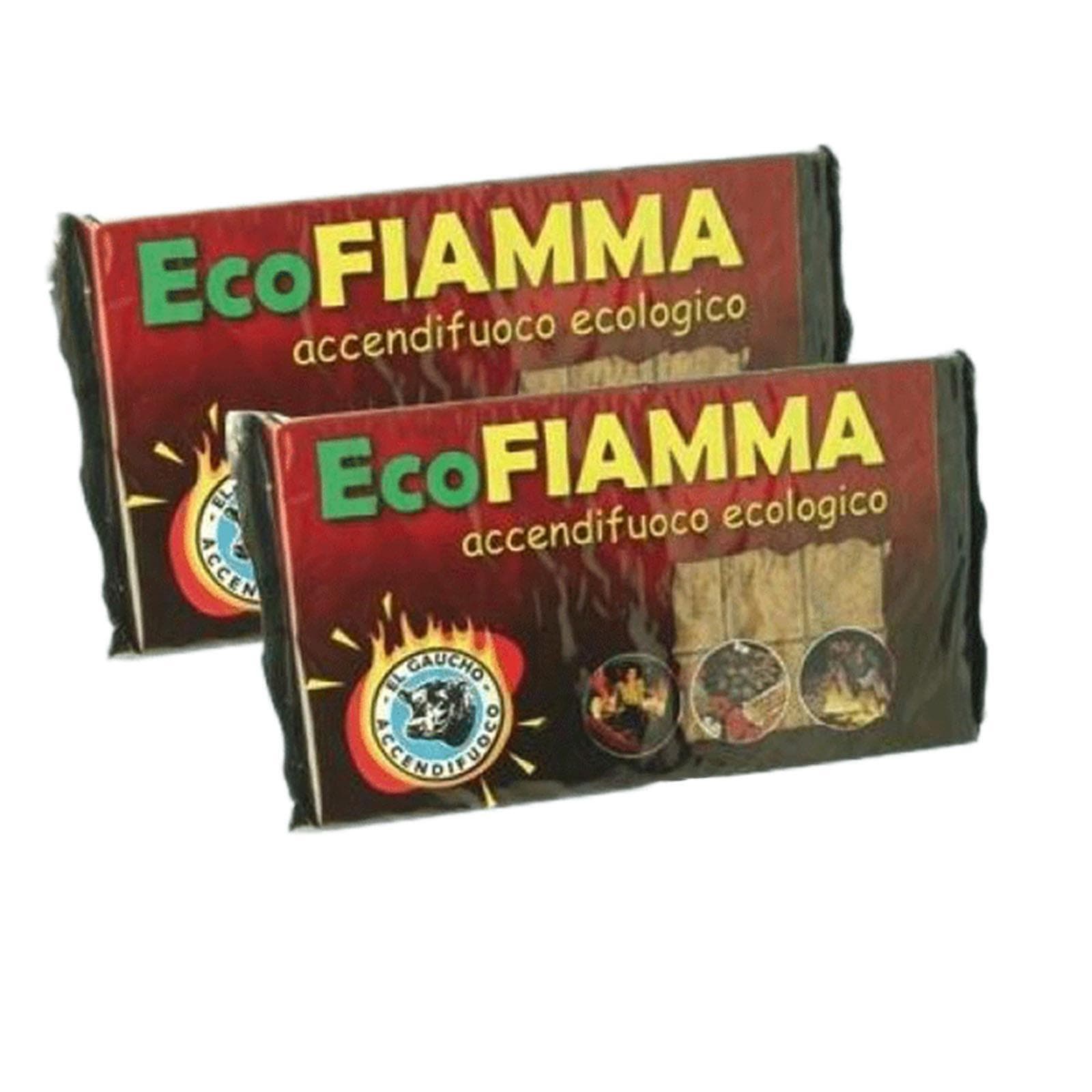 Accendi fuoco per stufe e barbecue diavolina Ecologica "ecofiamma" confezioni da 32 cubetti - 3