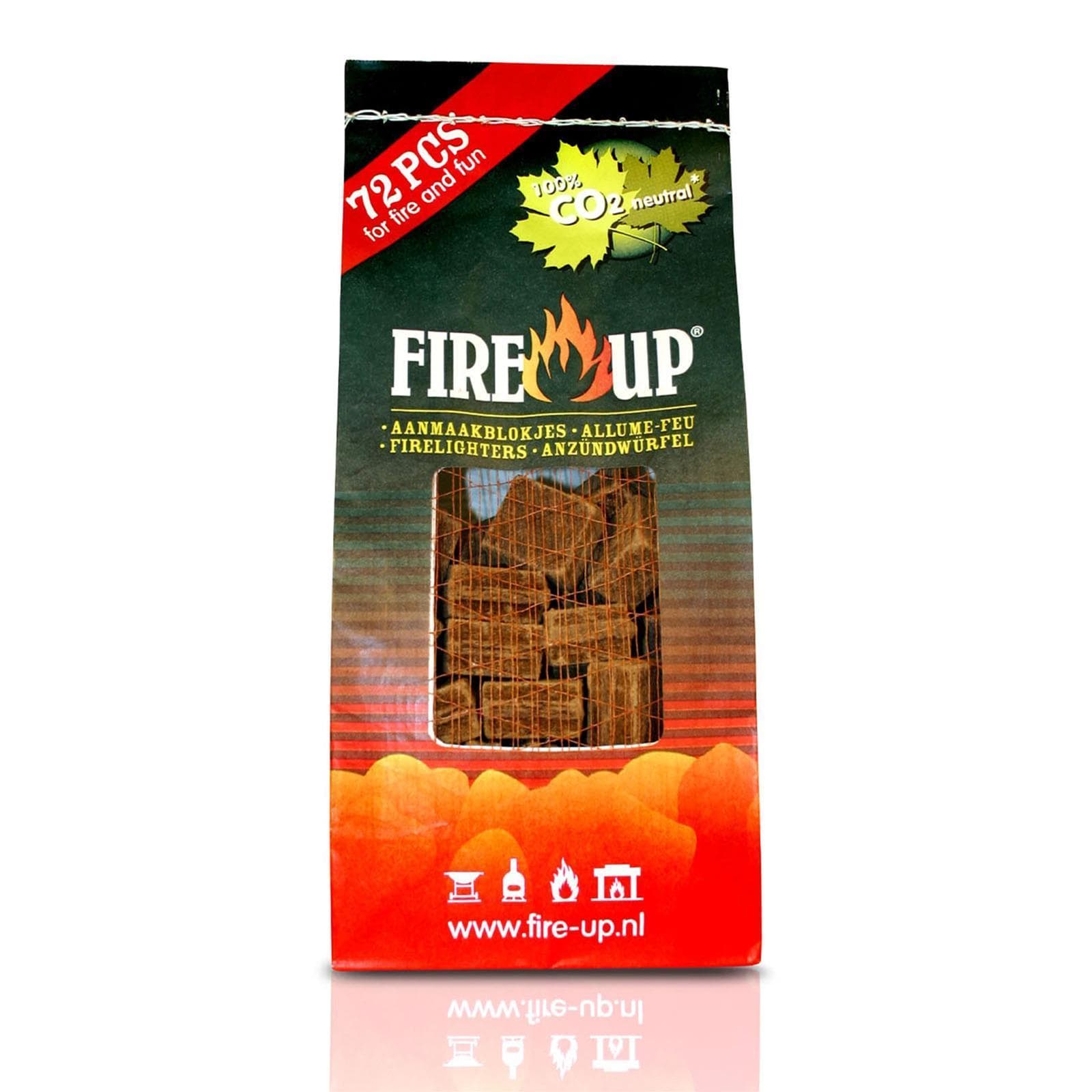 Accendi fuoco per stufe e barbecue diavolina Ecologica "ecofiamma" confezioni da 72 cubetti - 3