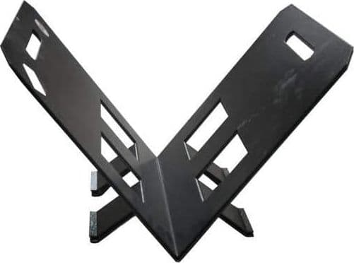 Portalegna leggio per stufa e camino in ferro battuto 38 x 30 x h 27 cm - 3