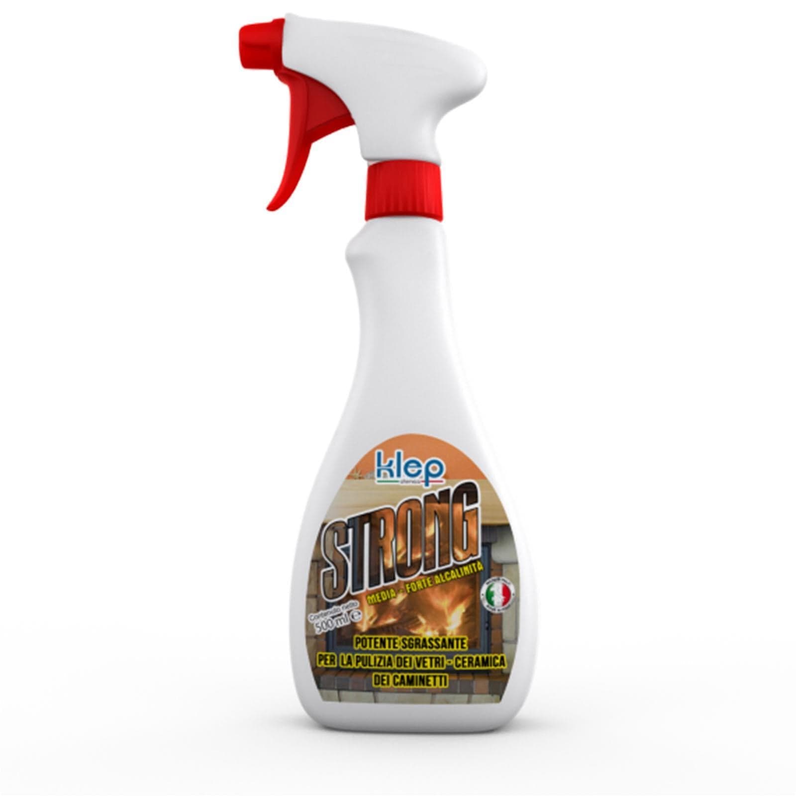Detergente "Strong" pulizia vetri di stufe e caminetti a legna e pellet 500 ml - 2