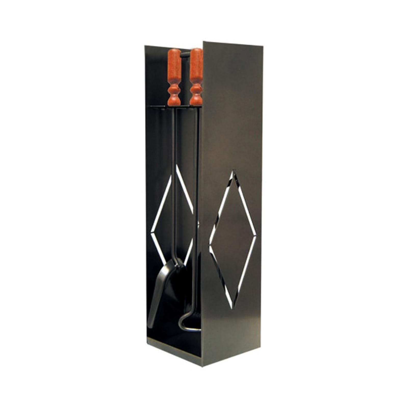 Set accessori 5 pz gruppo camino per stufa a legna barbecue con paletta scopa e pinza - 2