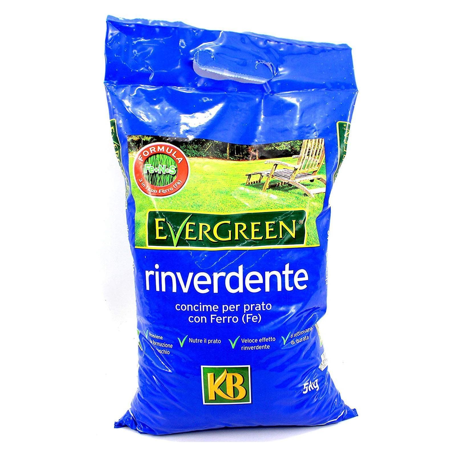 Solfato di ferro concime rinverdente per prato e giardino fertilizzante antimuschio - 2