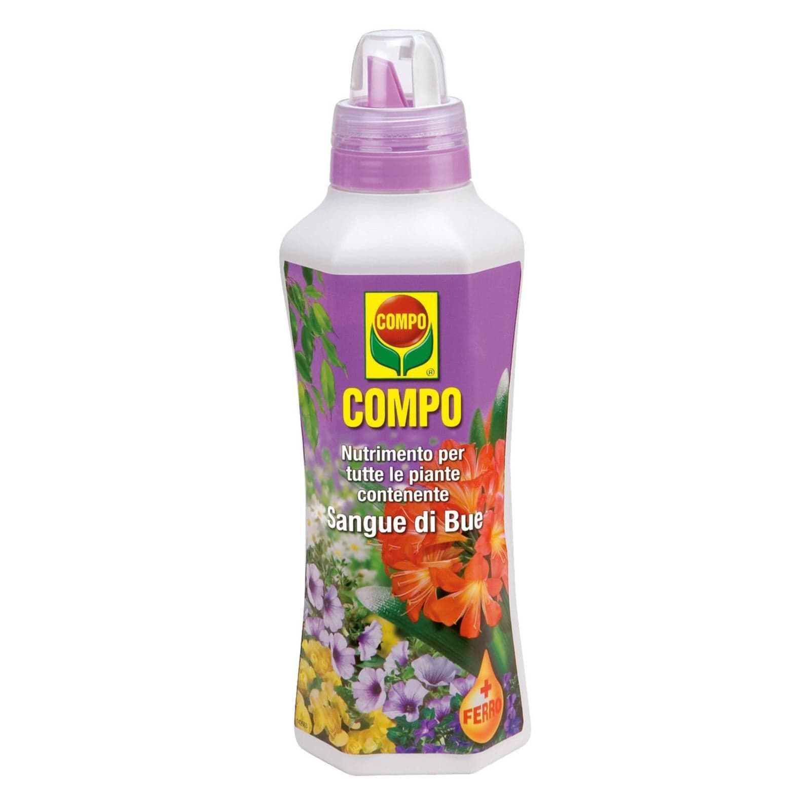 Concime "Sangue di Bue" a base di Ferro liquido per piante da Giardino e Balcone ingiallimento fogliare 1 lt - 2