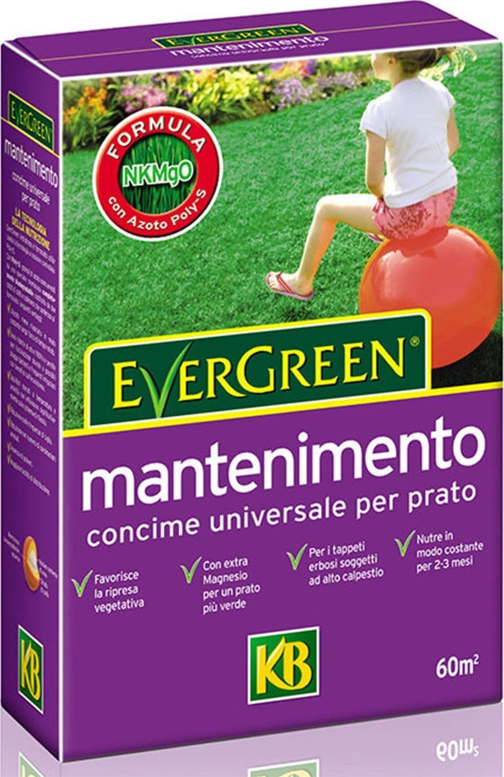 Concime per tappeti erbosi "Evergreen" mantenimento del prato e aiuole a lenta cessione - 3