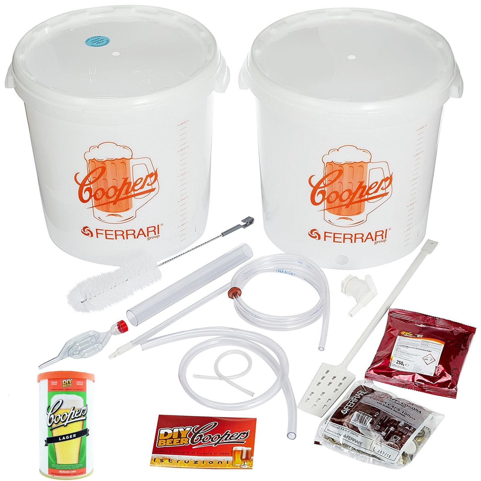 Kit completo fermentazione Birra artigianale con secchi da 25 lt - 6