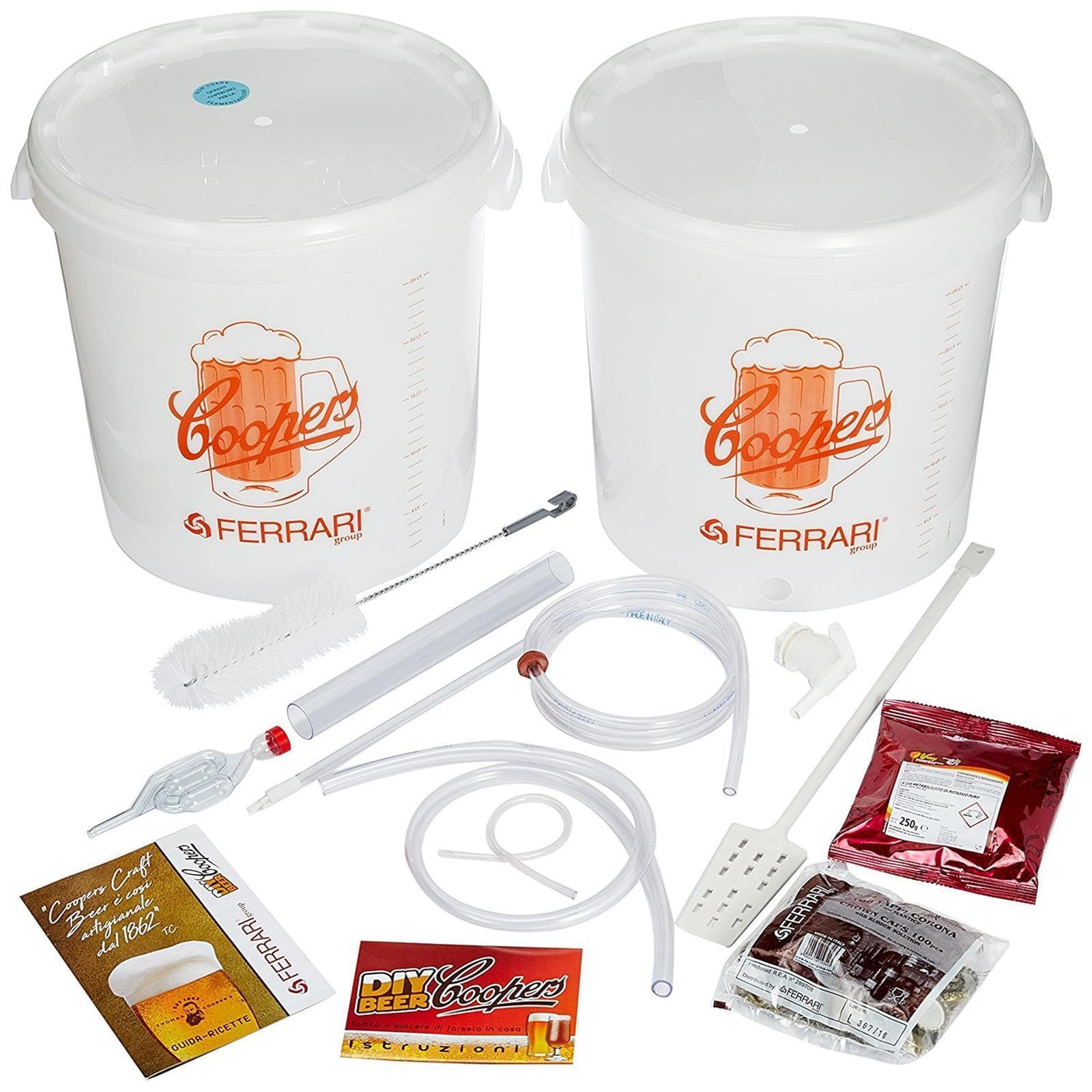 Kit completo fermentazione Birra artigianale con secchi da 25 lt - 5