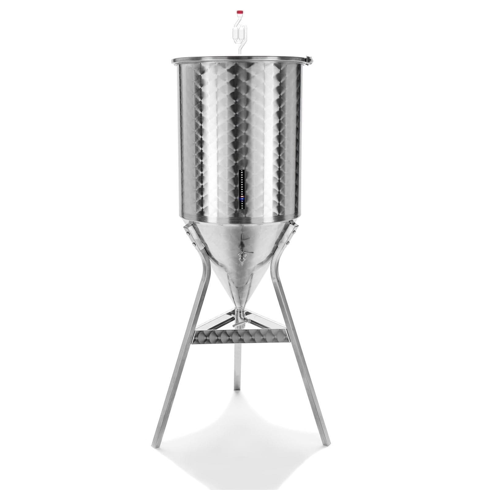 Fermentatore inox professionale per birra artigianale, Tronco conico 60° con tappo a pressione - 5