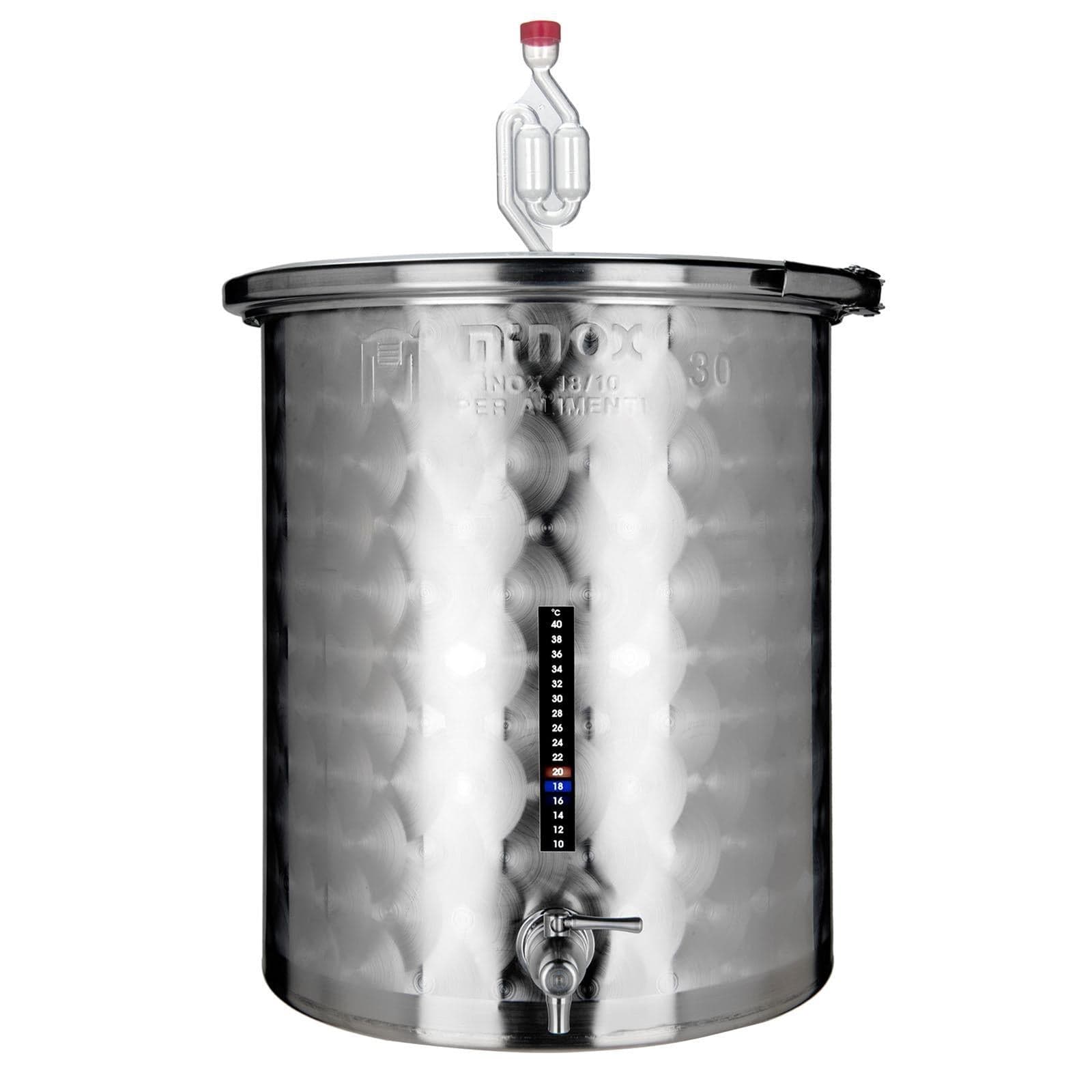 Fermentatore inox professionale per birra artigianale, Fondo Piano con tappo a pressione - 6