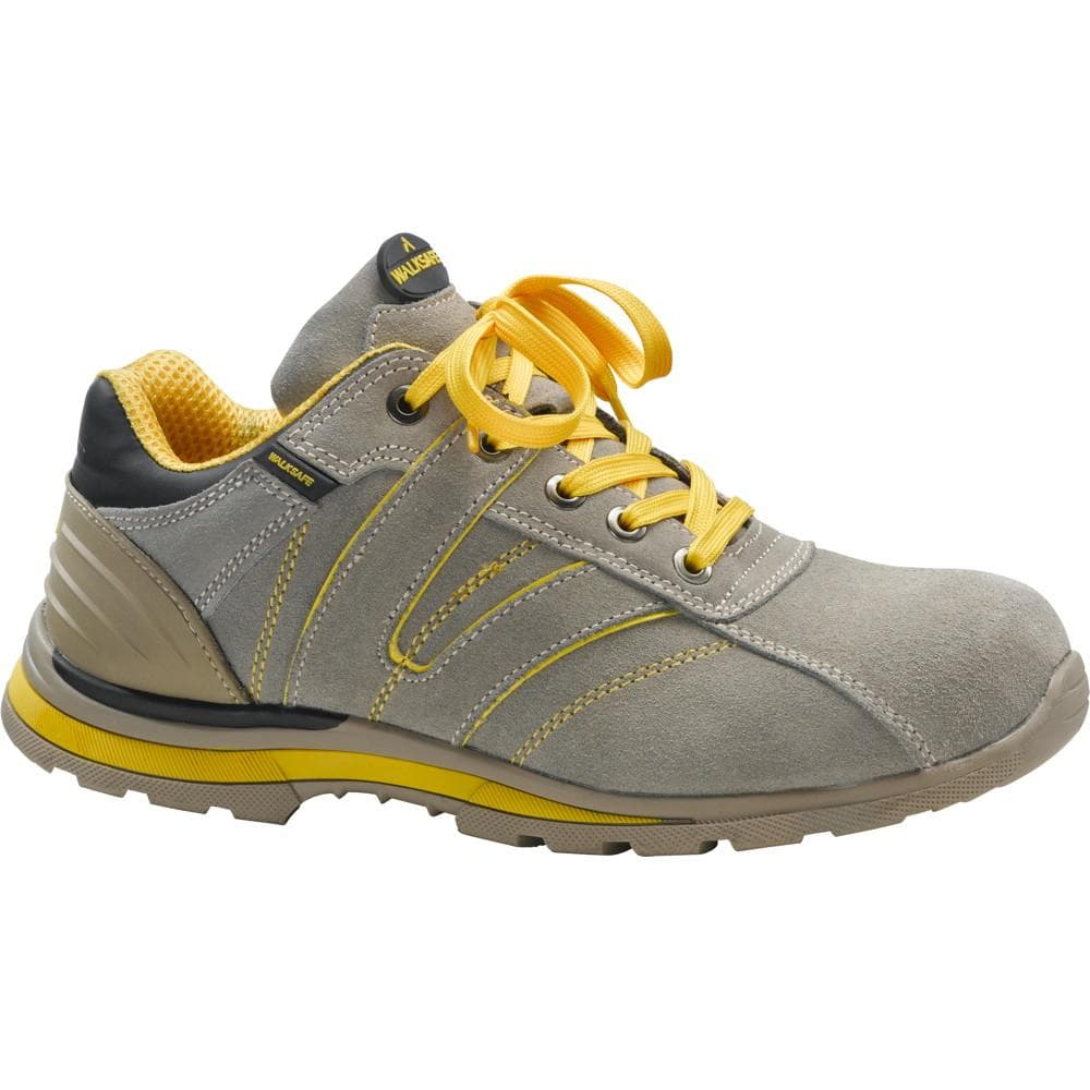Scarpe antinfortunistiche leggere da lavoro comode sportive in crosta bovina scamosciata - 2