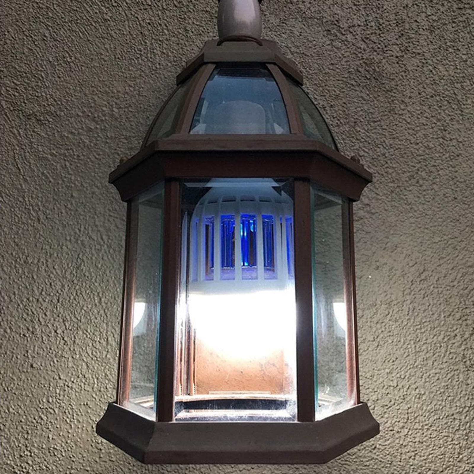 Lampadina elettro sterminatore per zanzare ed insetti zanzariera elettrica a led UV 45 mtq - 4