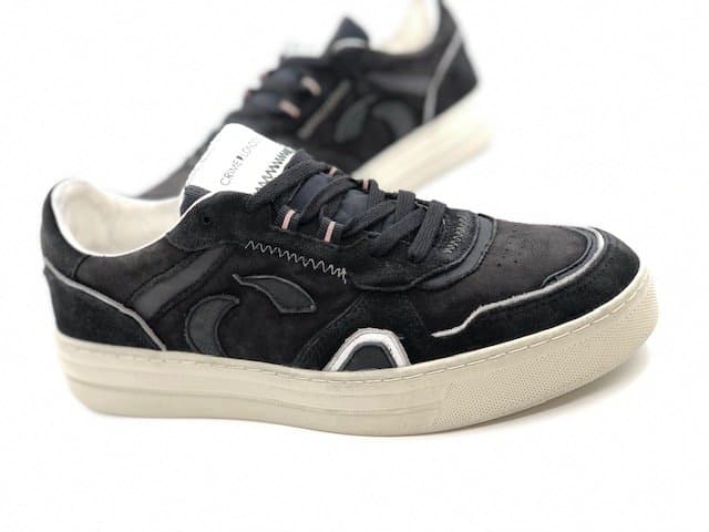CRIME LONDON Sneakers uomo Low Top Off Court nero opaco - 6