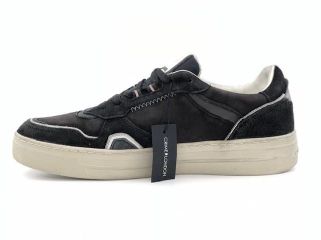 CRIME LONDON Sneakers uomo Low Top Off Court nero opaco - 4