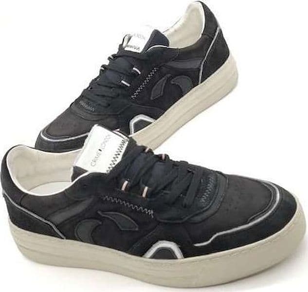 CRIME LONDON Sneakers uomo Low Top Off Court nero opaco - 5