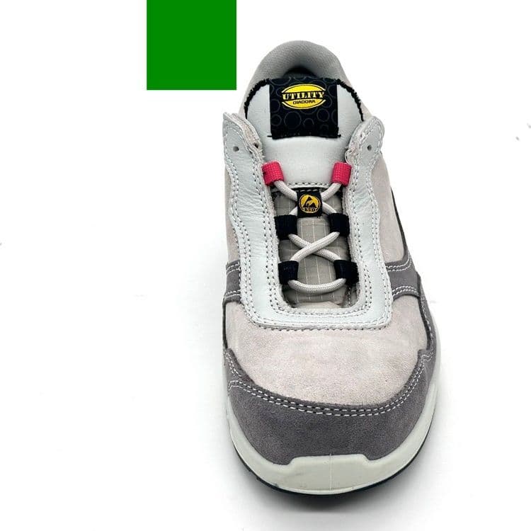 Diadora sneakers donna Athena Low pelle scamosciata grigia - 2