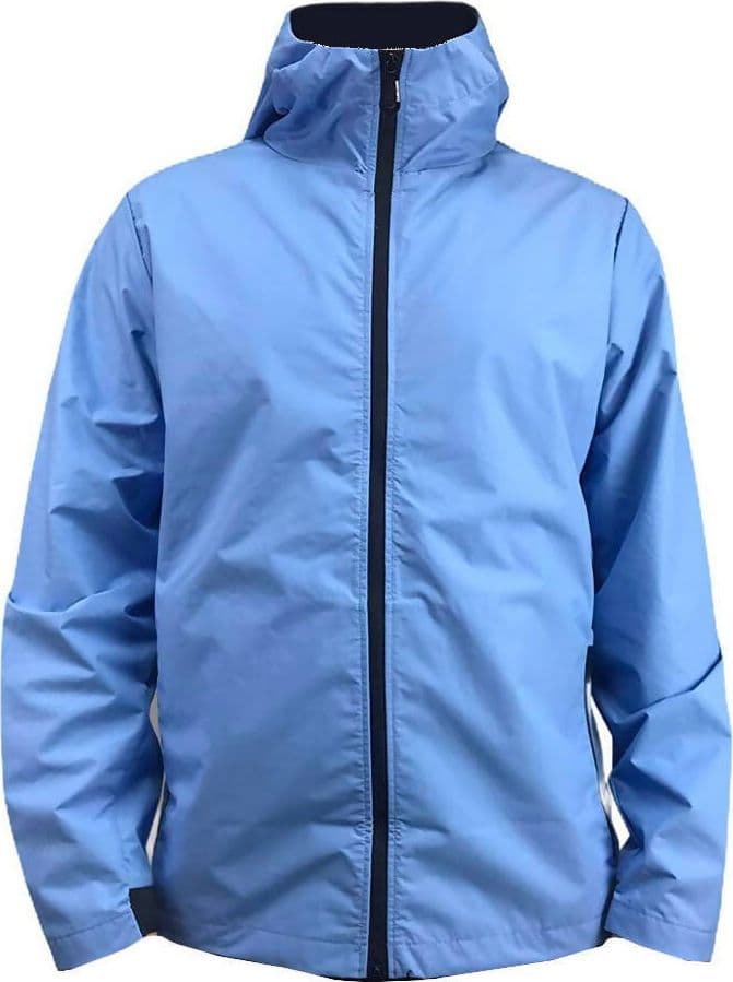 Giubbino uomo Sunstripes - impermeabile celeste con Cappuccio - Flyspecial - 3