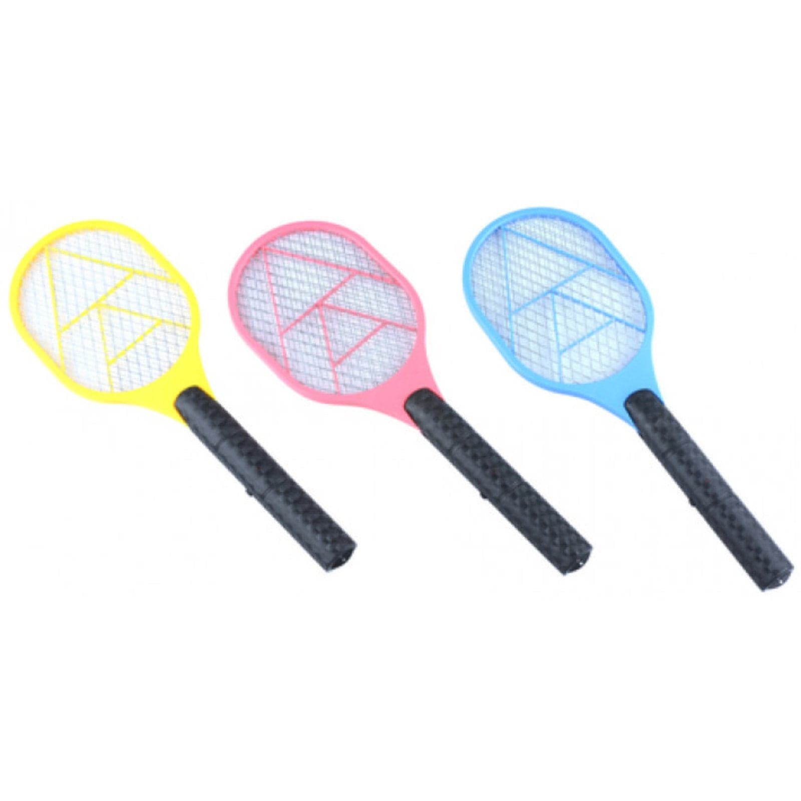 Racchetta elettrica abbatti mosche e zanzare con manico in PVC a batteria - 2
