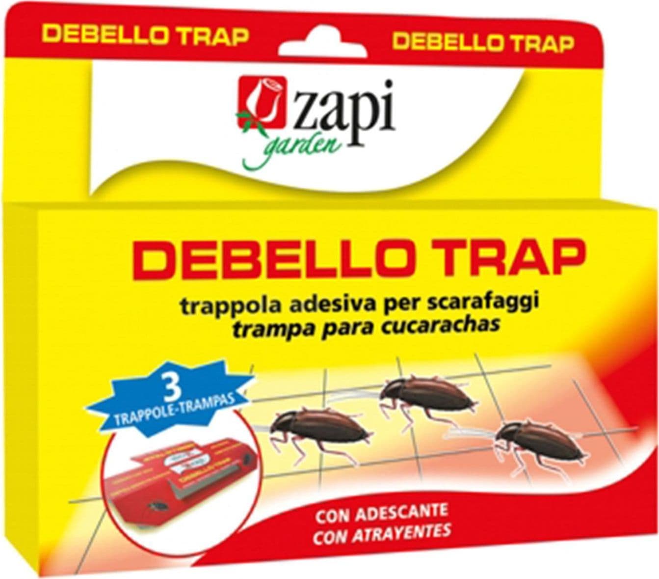 Trappole per Scarafaggi "Debello" esca insetticida gel in blister uso interno ed esterno - 2