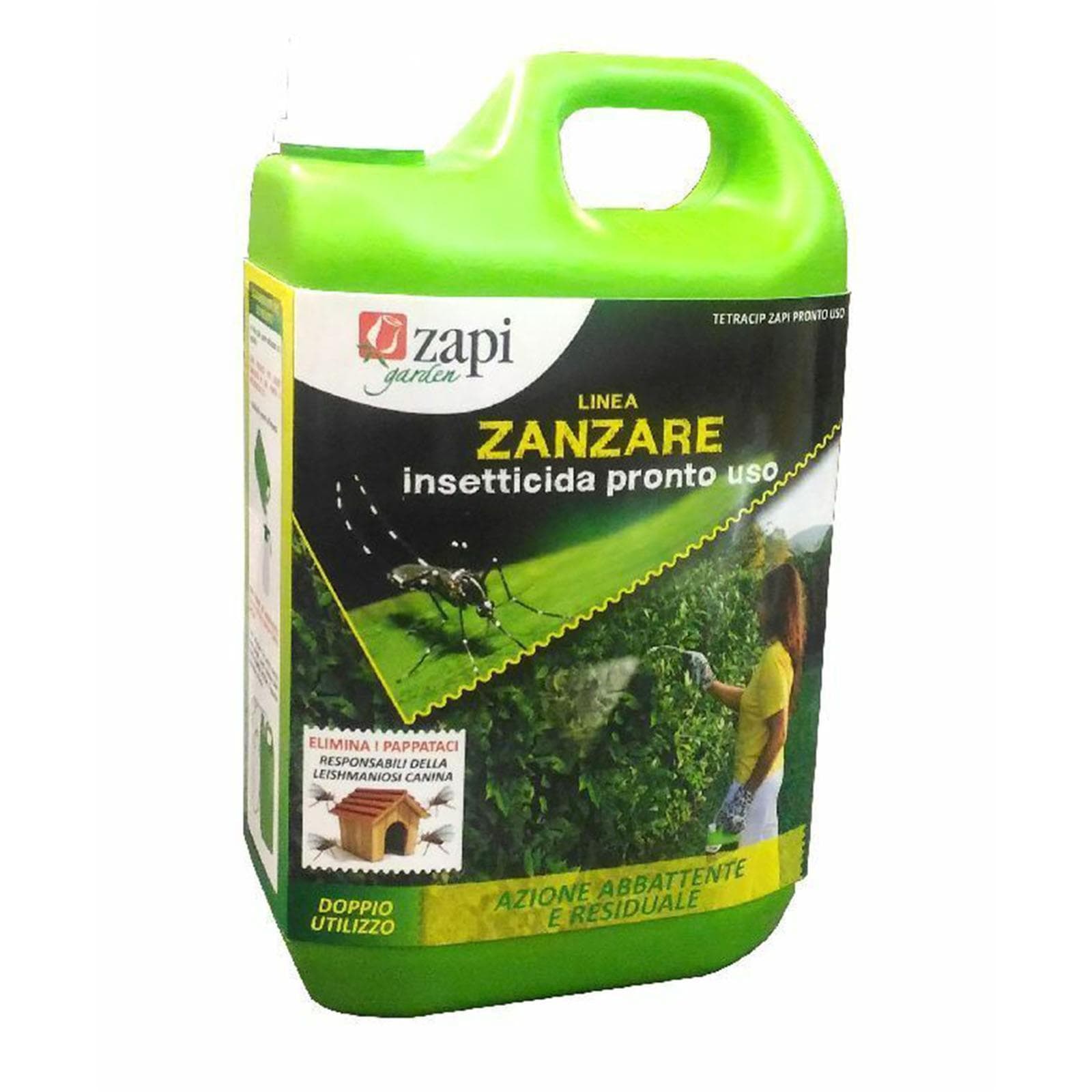 Insetticida tetracip pronto all' uso 2 lt zanzara tigre zanzare giardino veranda piante prato - 2