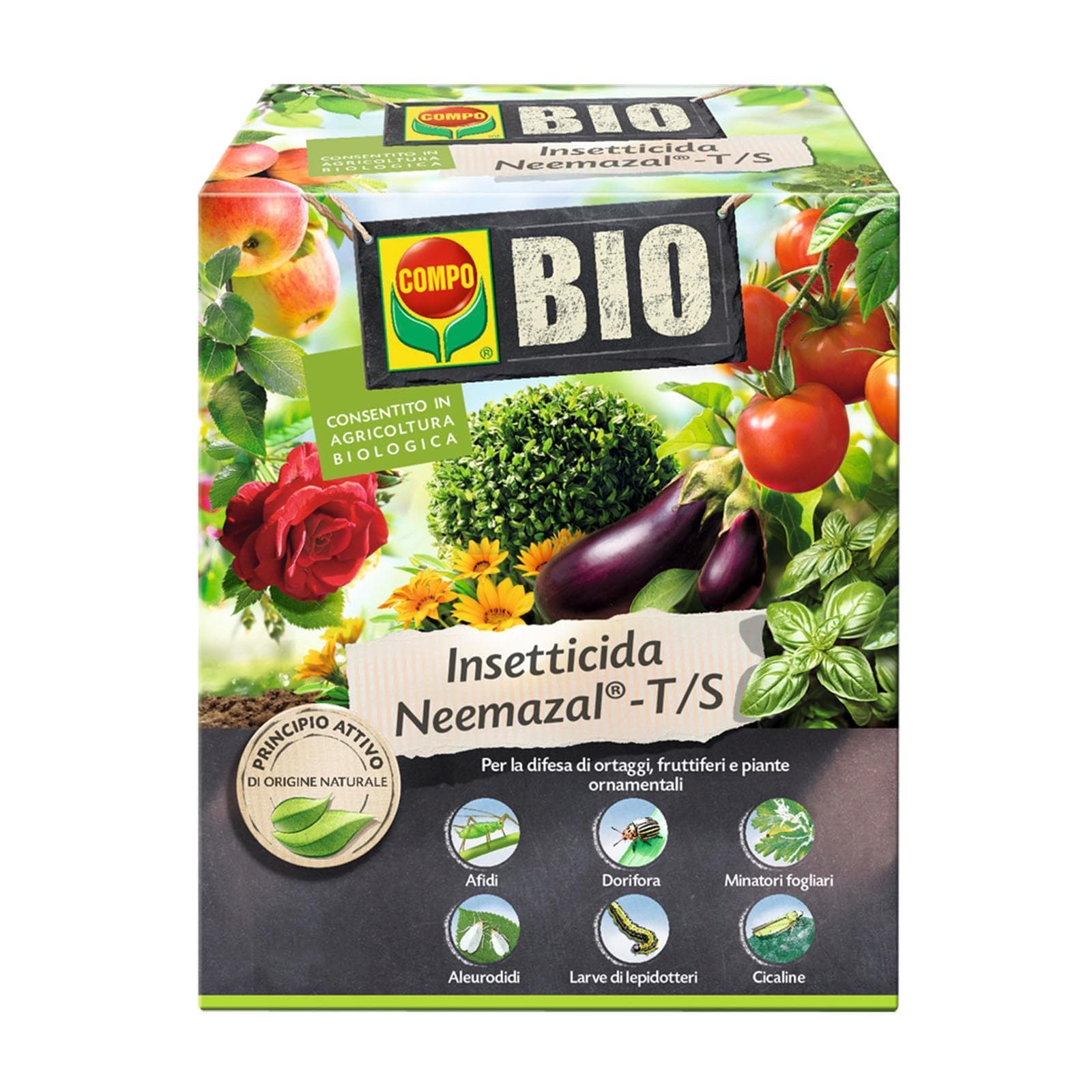 Insetticida neemazal bio biologico afidi aficida dorifera minatori 30 ml orto e fiori - 2