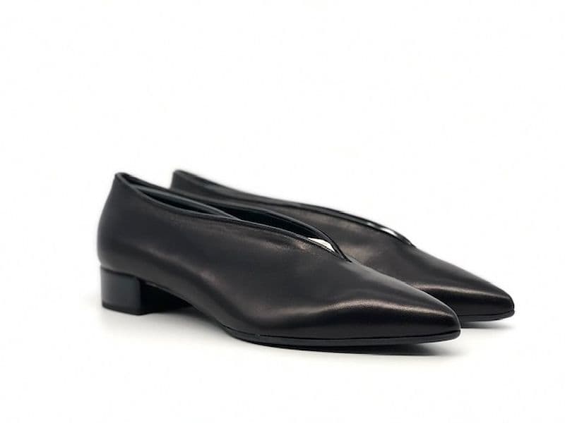 ELLEN Décolleté chiuse donna in pelle nera - 6