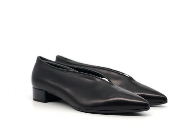 ELLEN Décolleté chiuse donna in pelle nera - 6