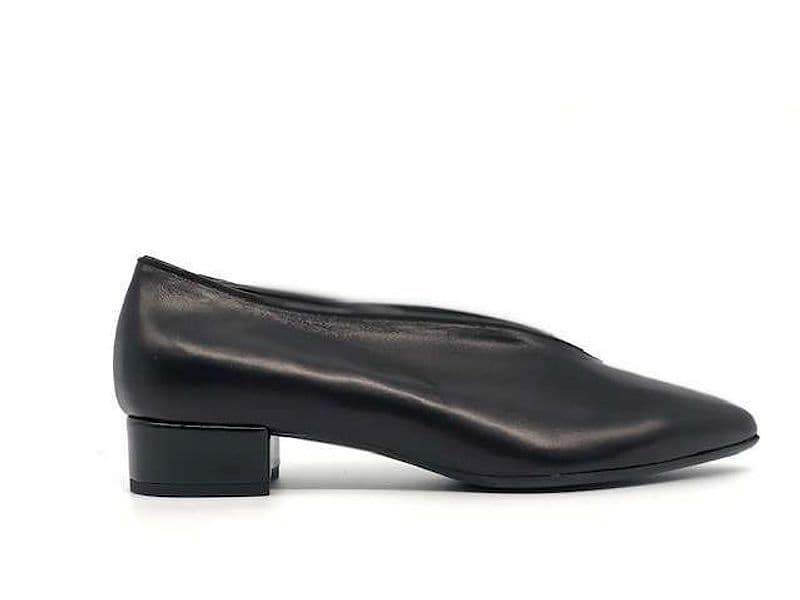 ELLEN Décolleté chiuse donna in pelle nera - 2