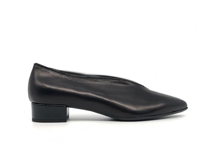 ELLEN Décolleté chiuse donna in pelle nera - 2