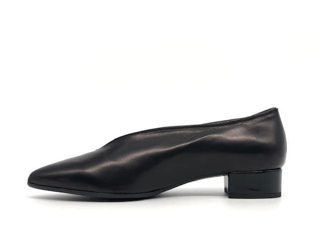 ELLEN Décolleté chiuse donna in pelle nera - 3