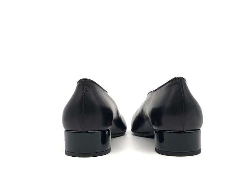 ELLEN Décolleté chiuse donna in pelle nera - 4