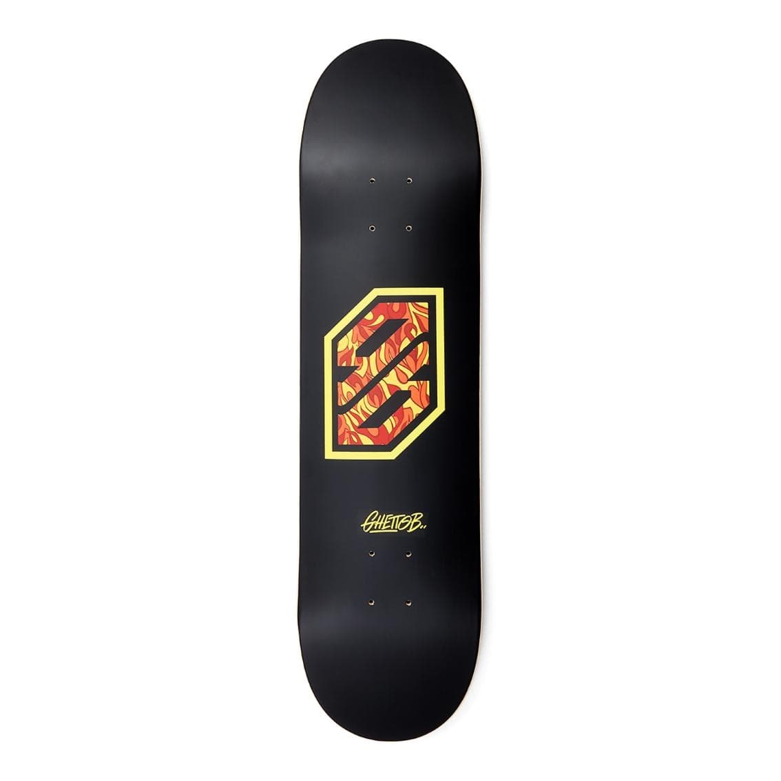 Tavola Skateboard  Deck Ghettoblaster Pregripped Flame Yellow 8.125" - 1