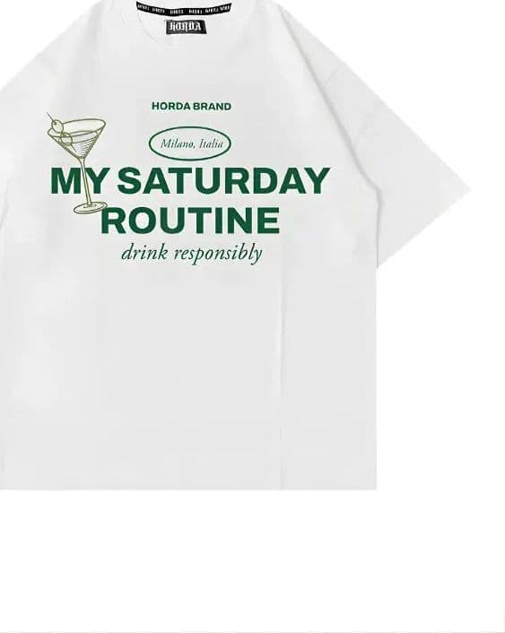 T-Shirt Boxy Fit 200g Made in Italy My Routine - Cotone Premium Heavyweight - 4