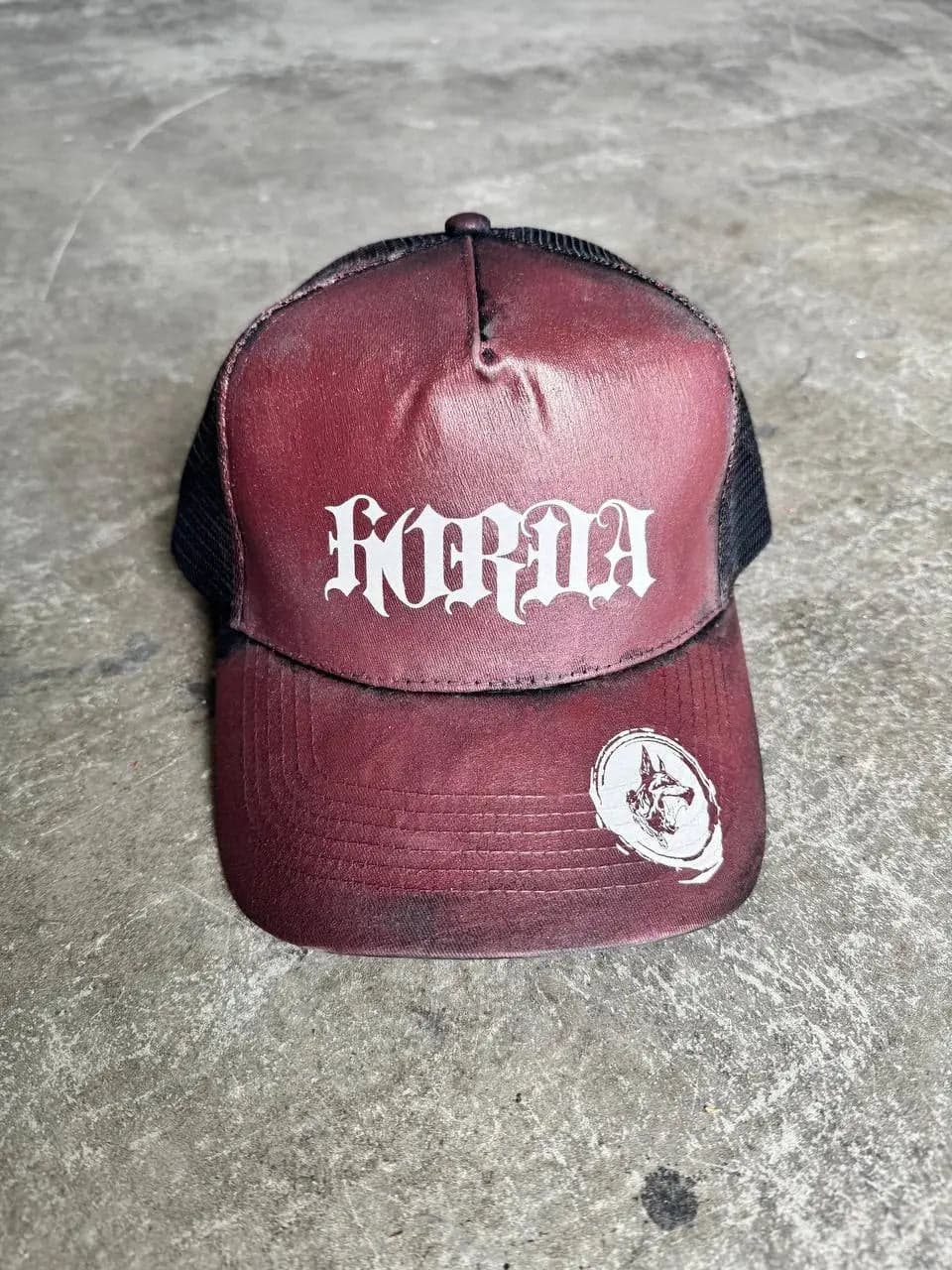 Cappellino Trucker Horda Handmade Bordeaux - 3
