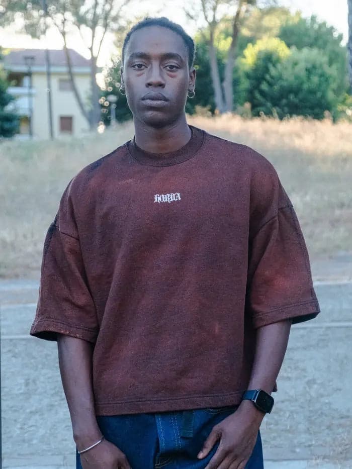 Felpa Three-quarter Sleeve Boxy Fit 100% Cotone - 3