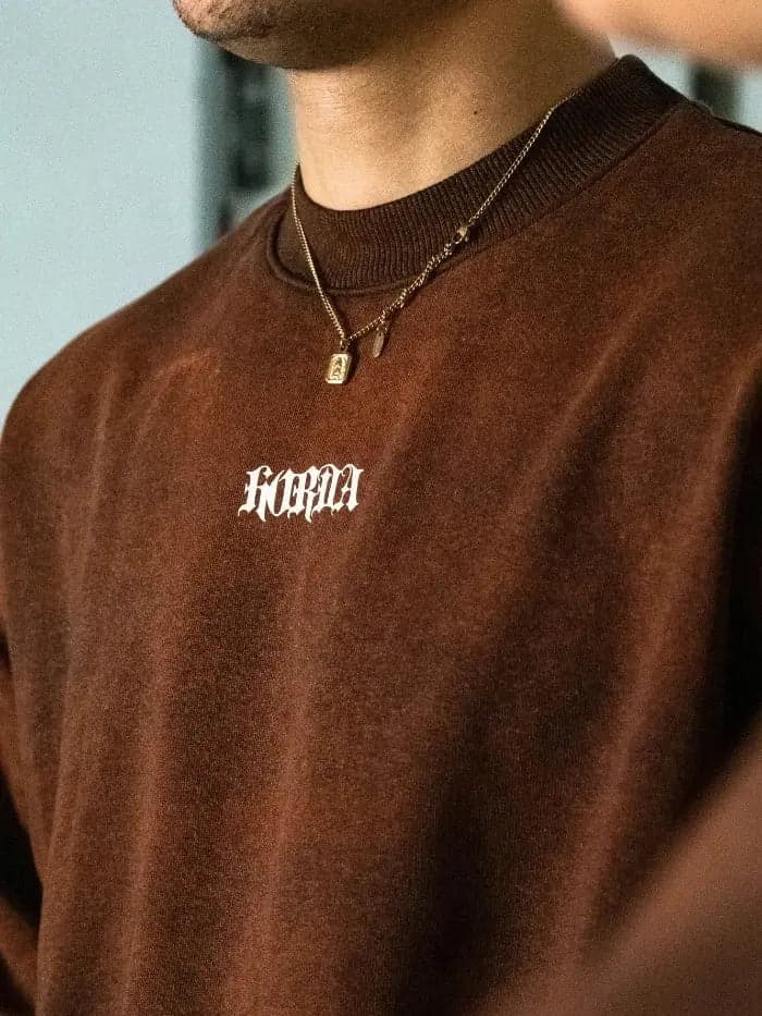 Felpa Three-quarter Sleeve Boxy Fit 100% Cotone - 4