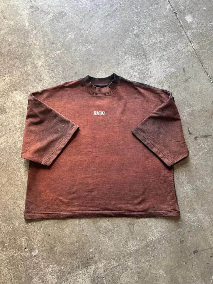 Felpa Three-quarter Sleeve Boxy Fit 100% Cotone - 5
