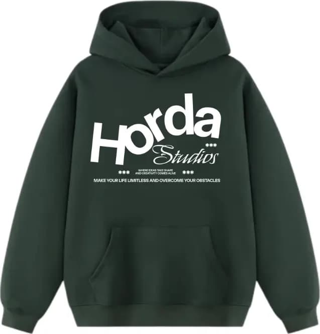 Felpa Boxy Fit 380g Cotone Premium – HORDA Studios Heavyweight Made in Italy - 1