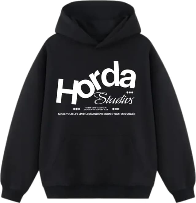 Felpa Boxy Fit 380g Cotone Premium – HORDA Studios Heavyweight Made in Italy - 2