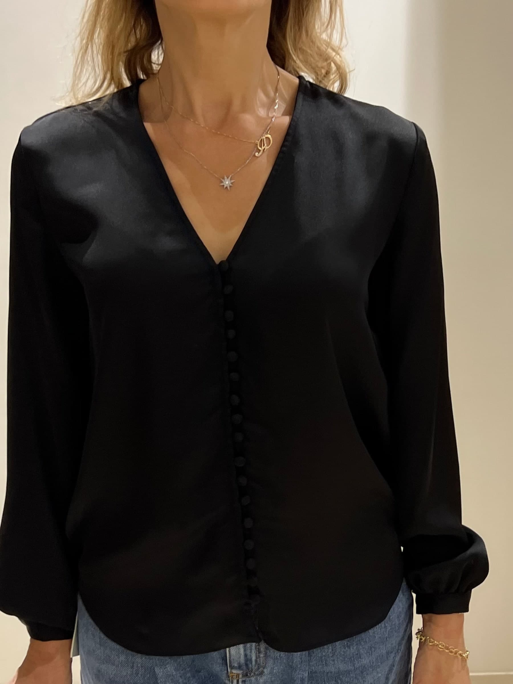 Camicia blusa nero - 2